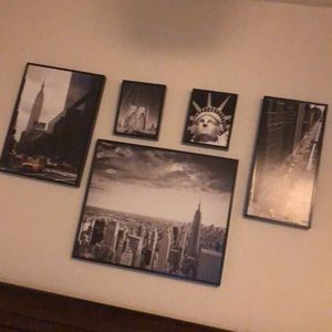 5 piece wall decor
